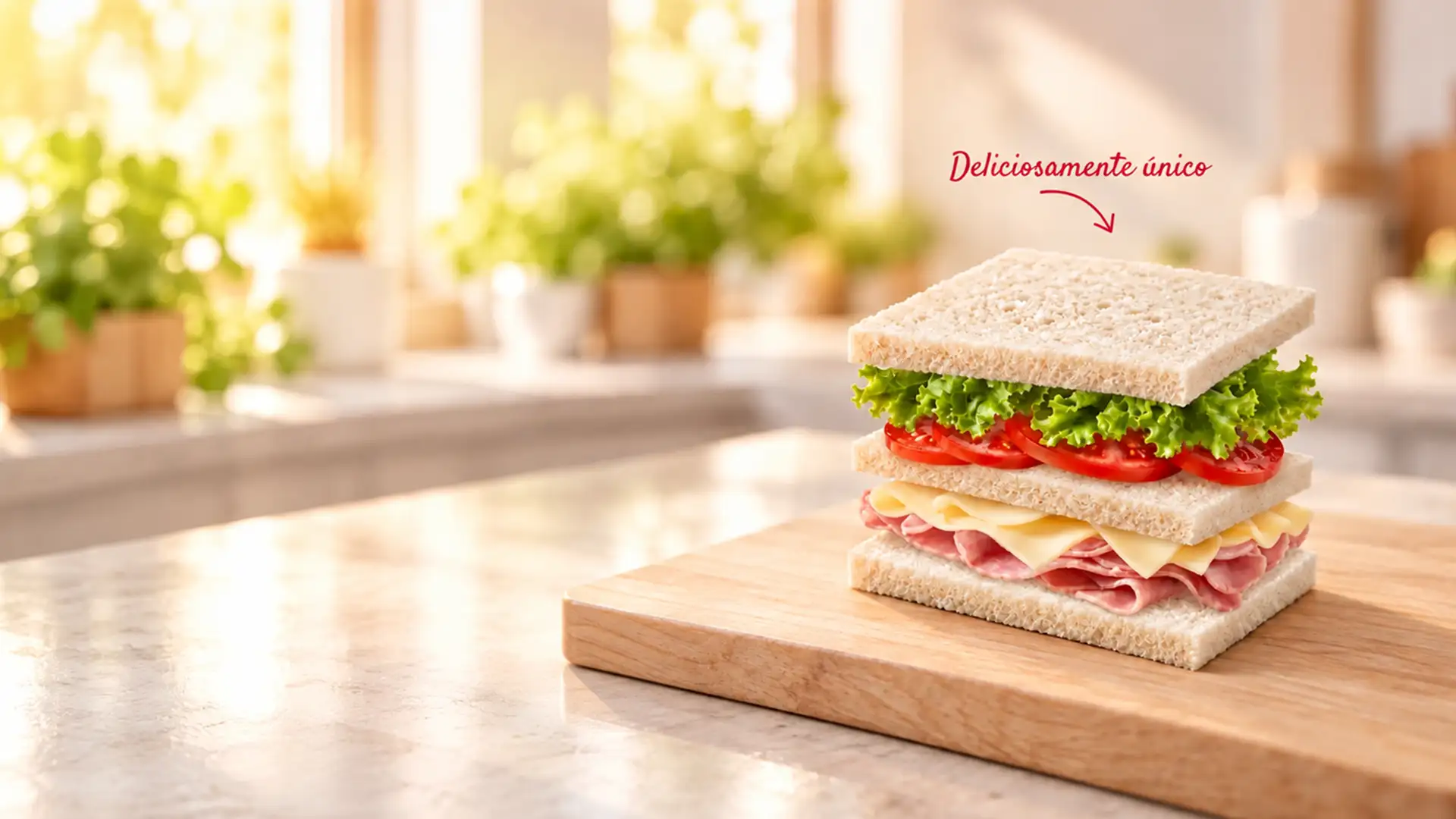 Sándwich de miga triple